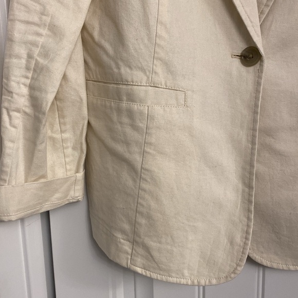 Off white linen blazer - Picture 5 of 5